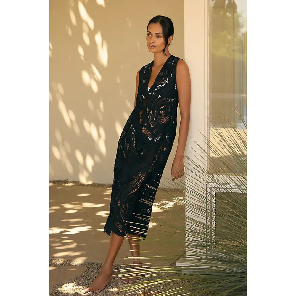 Sunday In Brooklyn Sheer Crochet Dress M NWt